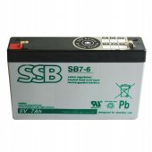 Akumulator SSB SB7-6 6V 7,2Ah AGM